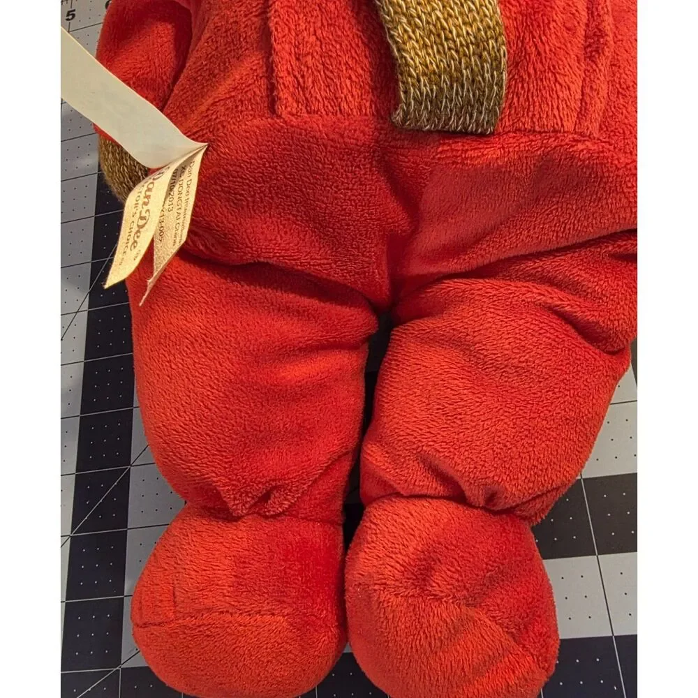 Sock Monkey™ Plush Dan Dee Collector's Choice Red Pajamas Nightcap 15